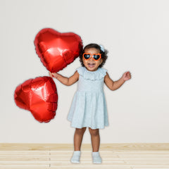 Red Heart Foil Balloon - 5/Pk