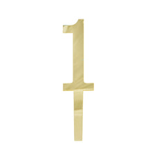 Golden Acrylic Mirror Cake Topper