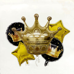 Giant Crown Balloon Bouquet- Pk / 5