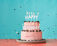 "HAPPY BIRTHDAY" letter Candles